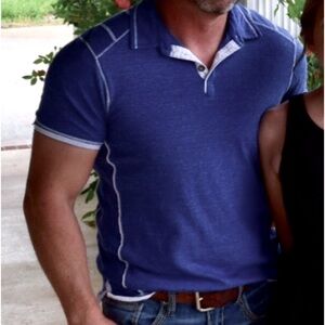 Men’s BKE blue polo size medium